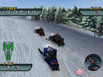 SnoCross Championship Racing (US) screen shot game playing